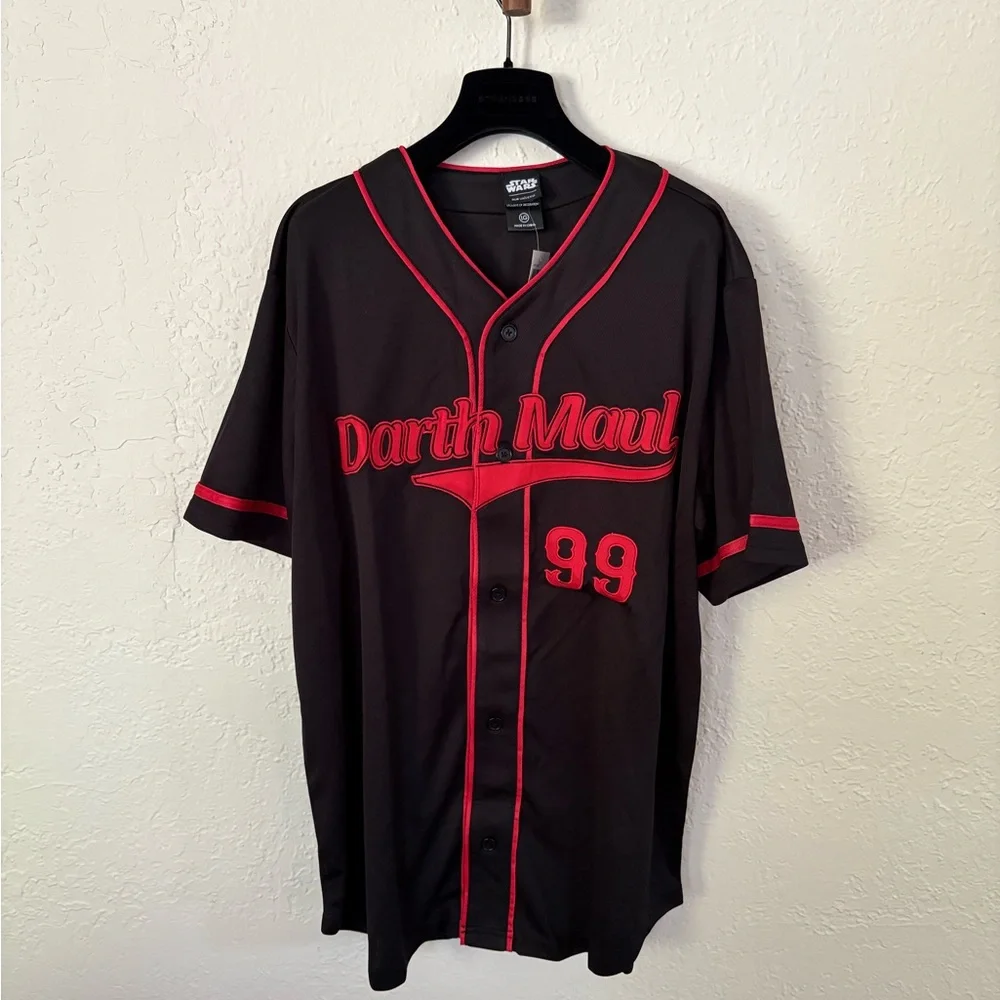Star Wars Darth Maul Black and Red Jersey, Size L - Picture 3 of 5